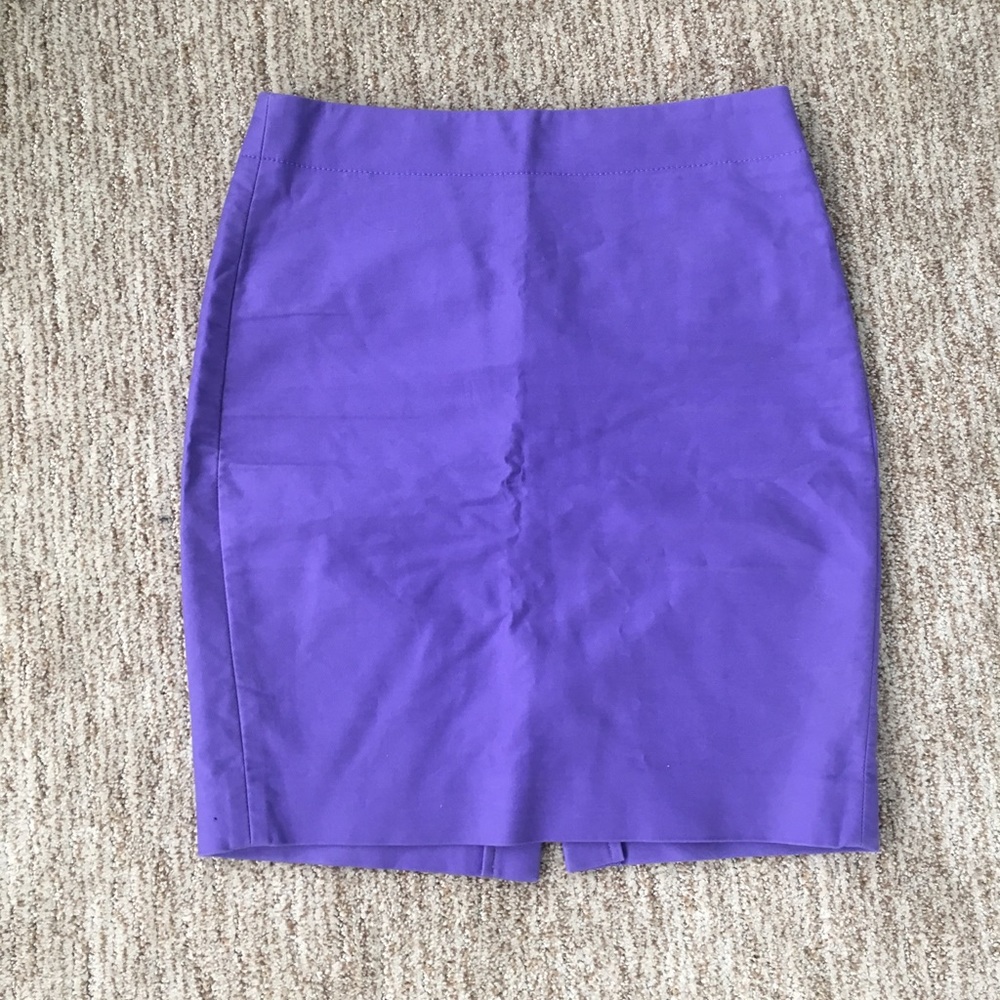 Pretty Purple J. Crew Pencil Skirt